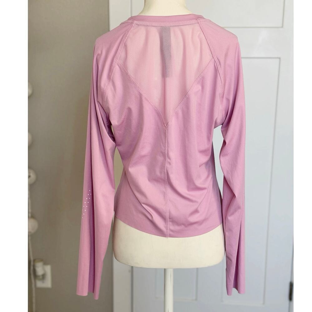 Hind Womens Running Top Light Pink Size M Thumbholes - Picture 2 of 5